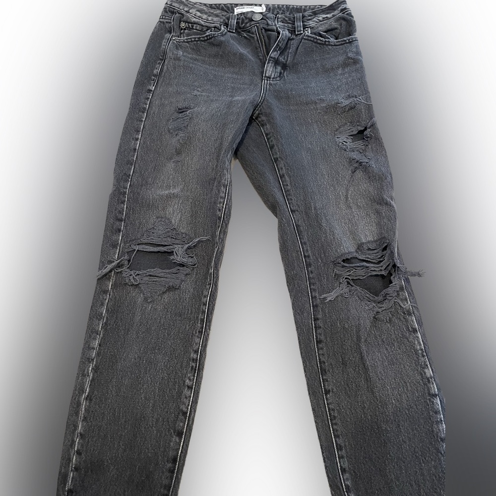 Garage black ripped jeans